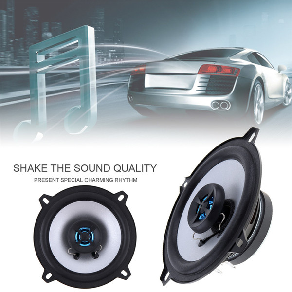 Freeshipping 1 Pair New 5 Inch 2 Way 80W Coaxial Car Speaker Automobile Loudspeaker 4OHM Audio Stereo Speaker