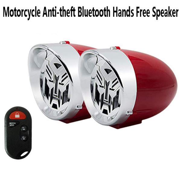 3 inch Waterproof Motorcycle Stereo Speaker Bluetooth Hands free Anti-theft Alarm Amplifier Hi-Fi Sound MP3 Car FM Radio