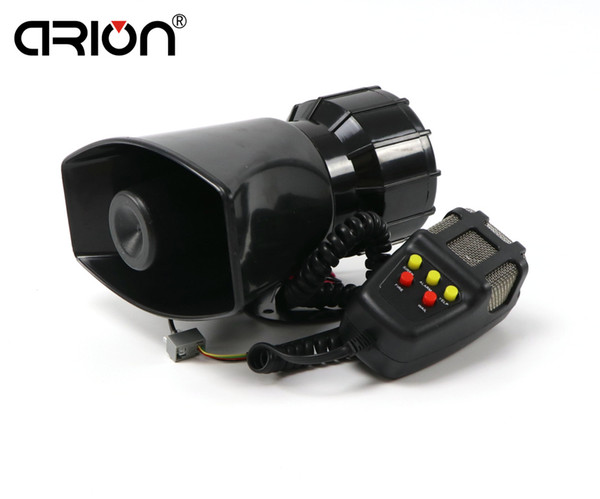 New Hot Loud Horn Siren 12V for Car Speaker 5 Sounds Tone PA System 100W Max 300db free shipping