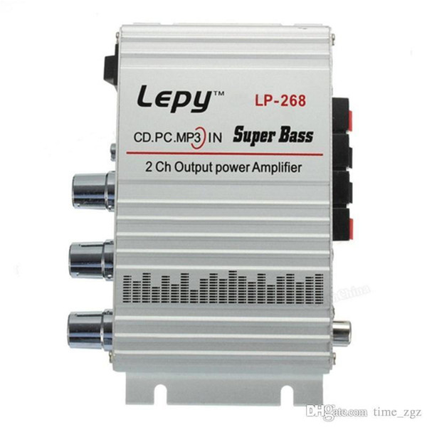 DHL 10PCS Car Music lepy 268 power amplifier DC12V high power amplifier