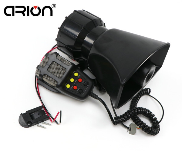 Real 12V Motorcycle Car Auto Vehicle Van Truck Loud Horn/siren for Police Firemen Ambulance Warning Alarm Loudspeaker 7 sonidos