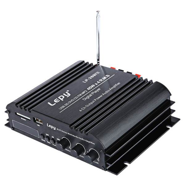 Lepy LP-269FS HiFi Digital Stereo Amplifier US Plug 4-channel Powerful Sound Compatible With Car motorcycle Computer speaker