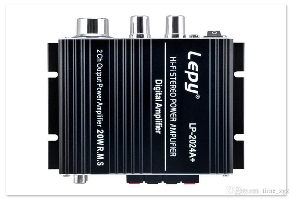 DHL 10PCS Car Lepy LP-2024A+ Hi-Fi Stereo Class-T Digital Audio Amplifier Portable