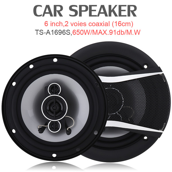 TS-A1696S 2pcs 6 Inch 650W Car HiFi Coaxial Speaker Vehicle Door Auto Audio Music Stereo Full Range Frequency Car Speakers CSA_00J