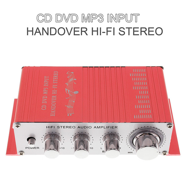 12V 5A Handover Hi-Fi Car Stereo Amplifier Support CD DVD MP3 Input Lightweight aluminum CAU_10W