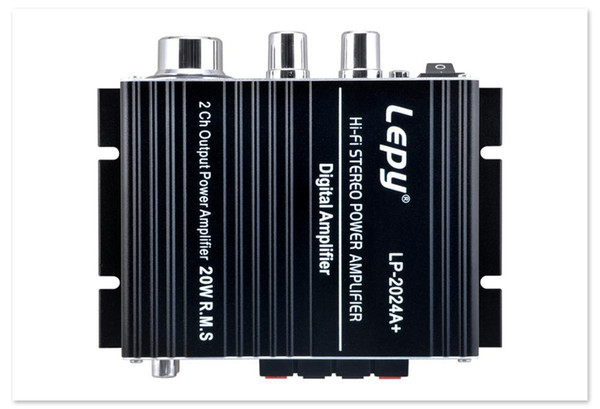 DHL 10PCS Car Lepy LP-2024A+ Hi-Fi Stereo Class-T Digital Audio Amplifier Portable