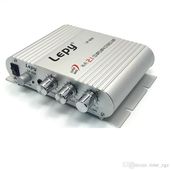 10PCS Lepy Lp-838 2.1 3 Channel Stereo Mini Computer Car Amplifier Headphone Amplifier Subwoofer Out