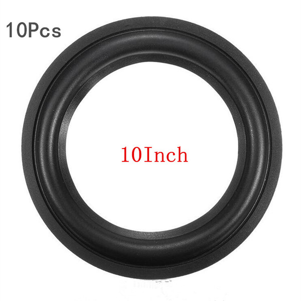 Free Shipping 4 PCS 10 Inch Woofer Speaker Repair Parts Accessories Rubber Edge Soft Surrounds Speaker Black Rubber Ring car