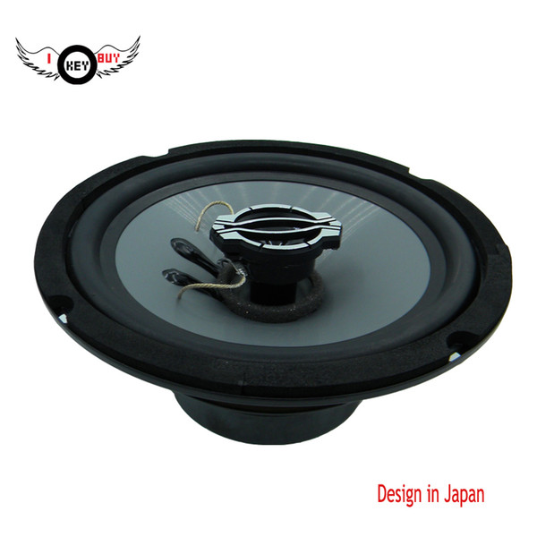 I KEY BUY 1 PC 6.5 Inch 2 Way Coaxial Rubber Edge Injection Pioneer Car Speakers 300W 4 Ohm Tweeter Hifi Auto Audio Speaker