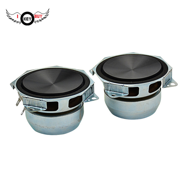 I Key Buy 1 Pair 3 Inch Audio Portable Speakers 8Ohm 30W DIY Midrange Subwoofer Audios Stereo Music Speakers car