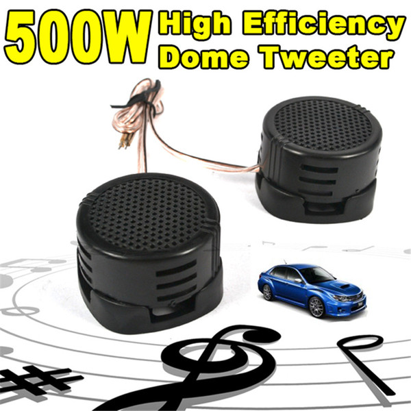 Car Tweeter 2pcs/lot 500W Loud Speaker High Efficiency Mini Dome Tweeter Loudspeaker Power Audio Sound Klaxon Tone