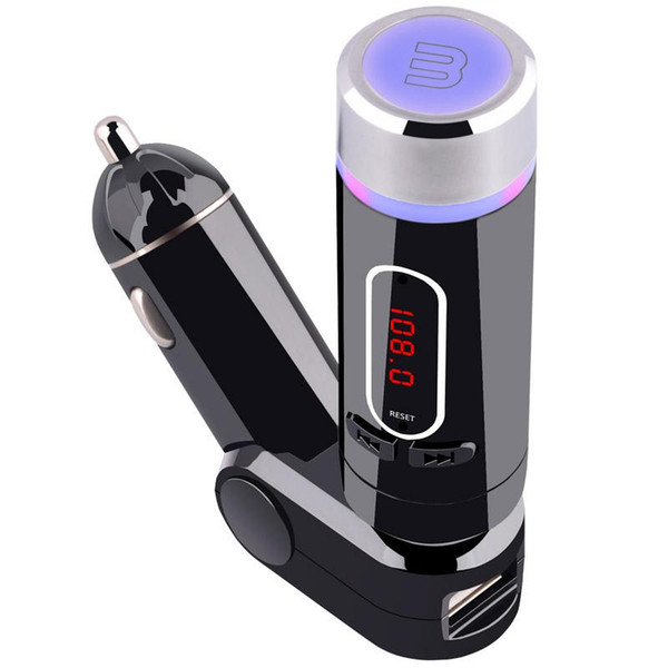 FM28B Bluetooth Car Kit FM Transmitter Wireless MP3 Player Hands Free Car Kit with LED Display TF Card + USB charger