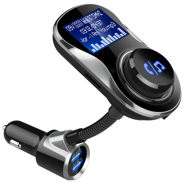 Handsfree Bluetooth Car Kit Wireless FM Transmitter MP3 Player Car Kit Charger LCD display For iPhone /Samsung