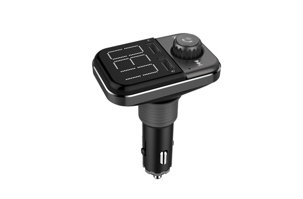 BT72 Bluetooth Car Kit Hands Free FM Transmitter Wireless A2DP AUX MP3 Music Paying Dual USB Car Charger Voltage Detection