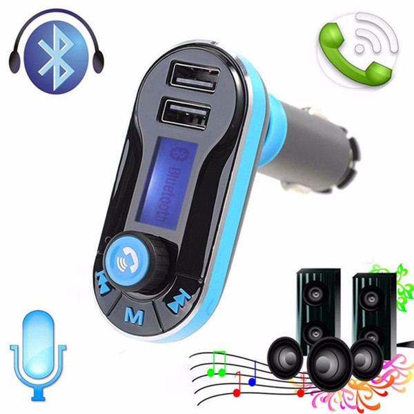 BT66 Wireless Handsfree Bluetooth Car Kit FM Transmitter MP3 Player With Dual 2.1A USB Charger,Support USB/SD card/Aux input/U disk