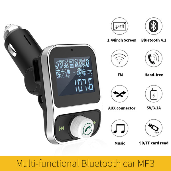 HY88 Car MP3 Player FM Transmitter Wireless Bluetooth FM Modulator Handsfree Car Kit LCD Radio Audio 3.5mm AUX Adatper FLAC