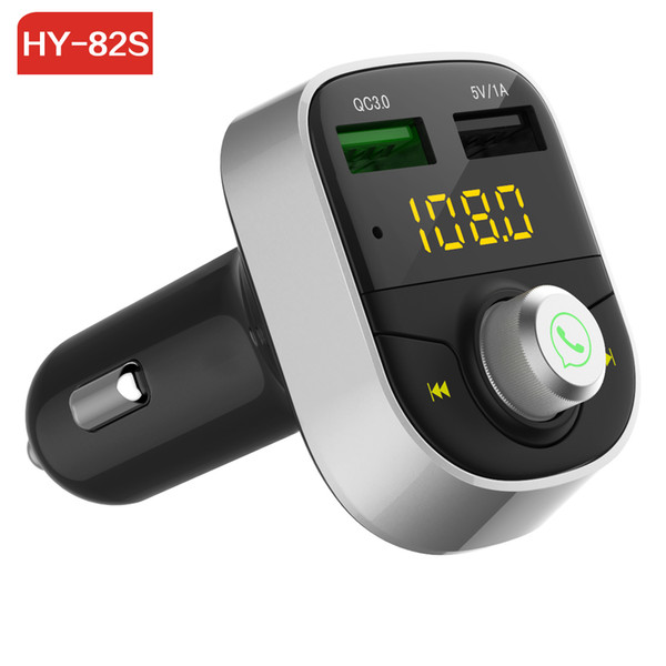 HY82S QC 3.0 Quick Charger Car Bluetooth Kit MP3 Player Auto Radio fm transmitter Modulator Handsfree USB for Phone Carkit