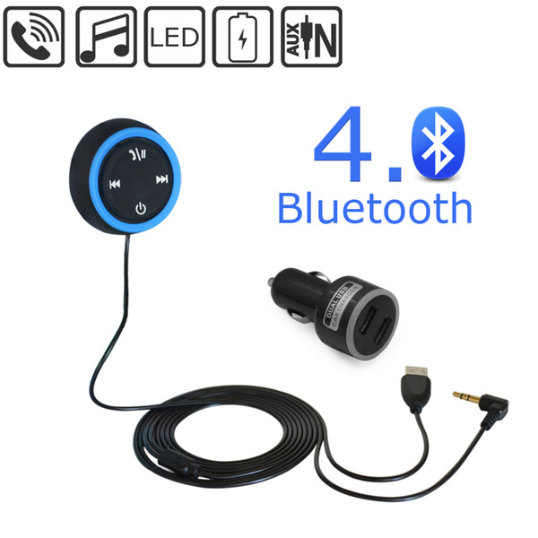 Bluetooth 4.0 Wireless Music Receiver Hands-free Car Kit Speaker with 3.5 mm Aux Input Audio Music Streaming NFC support