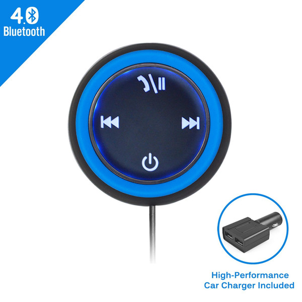 Bluetooth 4.0 Receiver Streambot Wireless Bluetooth Car Kits with Hands-Free Calling for Car Stereo System Dual Port USB Car Charger