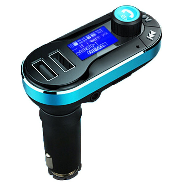 Wireless Bluetooth Car Kit Adapter FM Transmitter Handsfree calling MP3 Player Dual USB Car Charger for Smart phone iPhone iPad