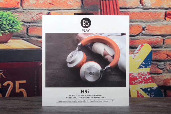 Brand headphones B&O H9i wireless headphones Fashion stereo sound bluetooth earphones with logo retail package car music