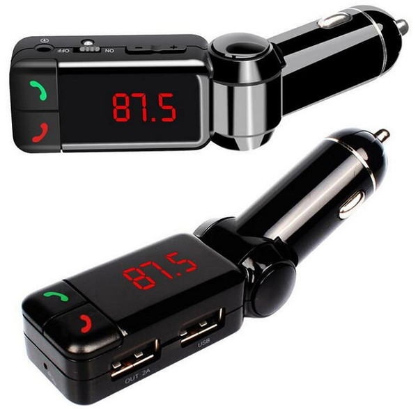 Car MP3 Audio Player Bluetooth FM Transmitter Wireless FM Modulator Car Kit HandsFree LCD Display USB Charger for iPhone Samsung