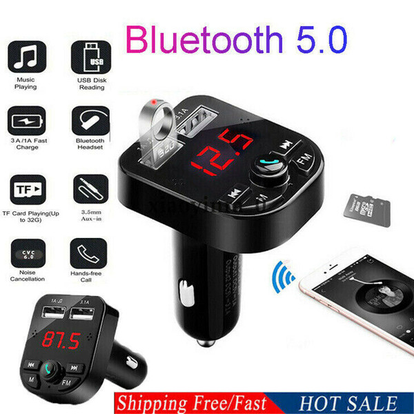 Bluetooth Car USB Charger FM Transmitter Wireless Radio Adapter MP3 Player