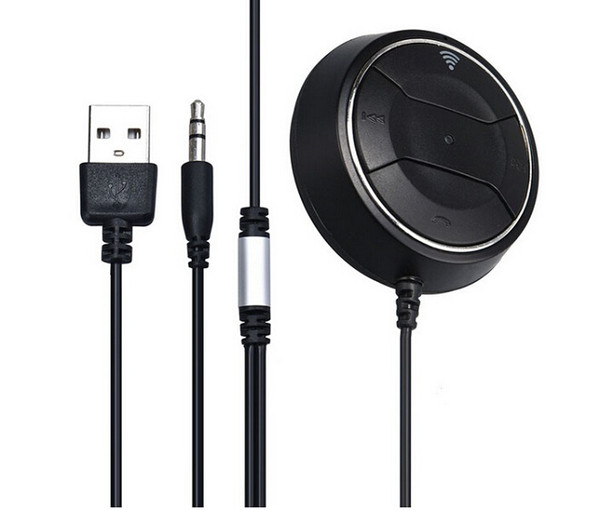 NFC Car Kit 3.5mm Bluetooth 4.0 Audio Receiver Hands-free Stereo Music Aux Speakerphone with 3.1A Dual USB Car Charger