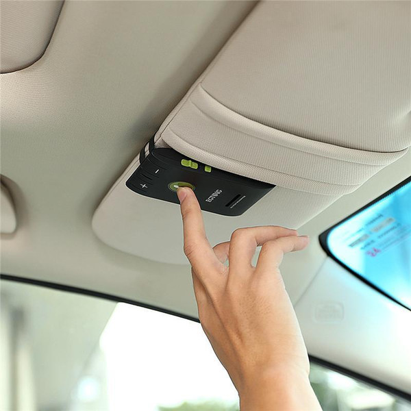 Wireless Bluetooth Hands Free Speakerphone Speaker Car Kit Multipoint Visor Clip