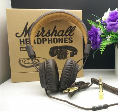 New arrival Marshall Major headphones Black Deep bass headset DJ Rock HIFI headphone with MIC free shipping car