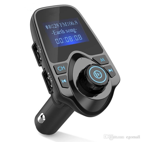 Bluetooth Wireless Car Mp3 Player Handsfree Car Kit FM Transmitter A2DP 5V 2.1A USB Charger LCD Display Car FM Modulator