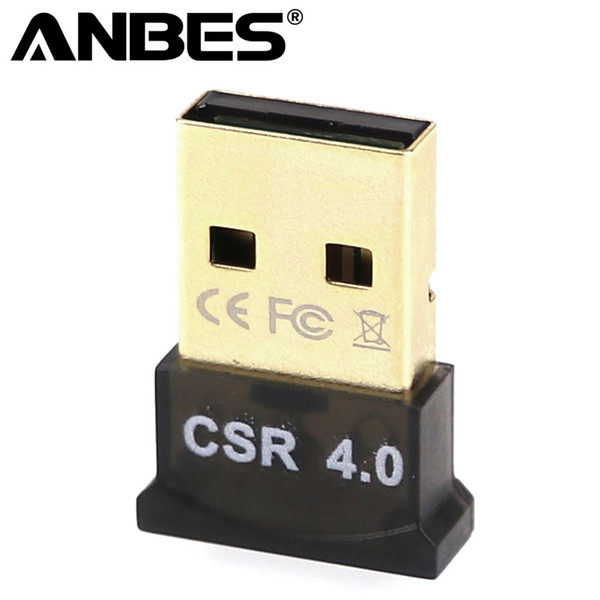 Anbes USB Bluetooth Adapter V4.0 CSR Dual Mode Wireless Mini Bluetooth Dongle 4.0 Transmitter for Windows 10 8 7 Car