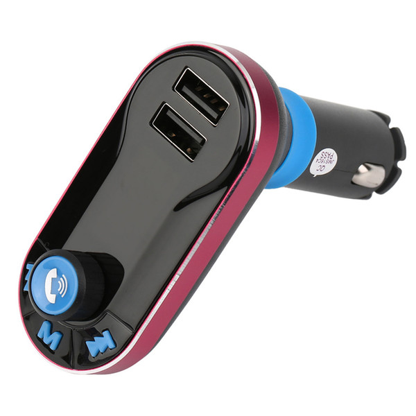 1 Sets BT66 Wireless Handsfree Bluetooth Car Kit FM MP3 Player Transmitter Support USB Dual 2.1A USB Charger