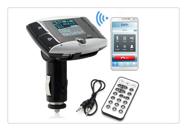 BT-01 New Handsfree Wireless Bluetooth Car Kit MP3 Player FM Transmitter Radio Adapter With LCD Remote Control