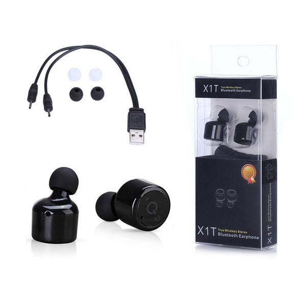 Original X1T Mini Twins Bluetooth 4.2 Earphones True Wireless Headphone Super Bass Stereo Car Headset DHL Free Shippping