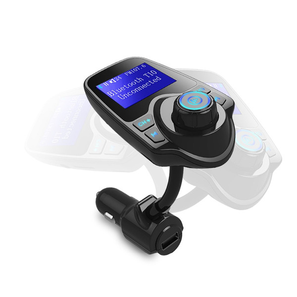 T10 FM Transmitter Wireless Bluetooth FM Modulator Handsfree Car Kit Car MP3 Audio Player USB Car Charger with LCD Display