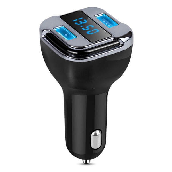 Car MP3 Player Wireless Bluetooth FM Transmitter Charger With Dual USB Car Bluetooth Adapter Black Accessories XL-137