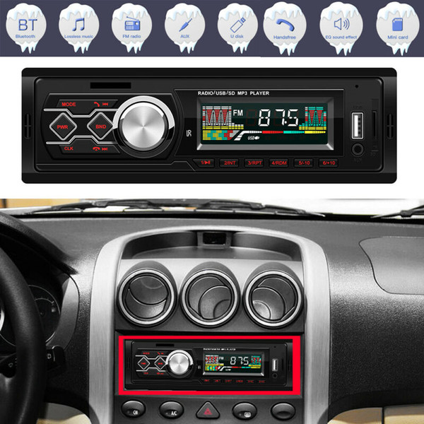 UK STOCK Car Stereo Radio Bluetooth In-dash Head Unit Player FM MP3/USB/SD/AUX