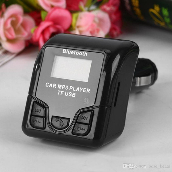 Universal Bluetooth Handsfree Wireless Car MP3 Audio Player FM Modulator with USB Charger LCD Display for cell Phones GGA92 100PCS