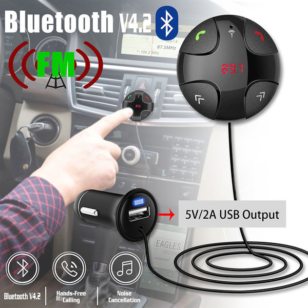 Wireless Radio Adapter Car Kit Bluetooth FM Transmitter Vehicle MP3 Bluetooth Hands-free Player Music Partner Mp3