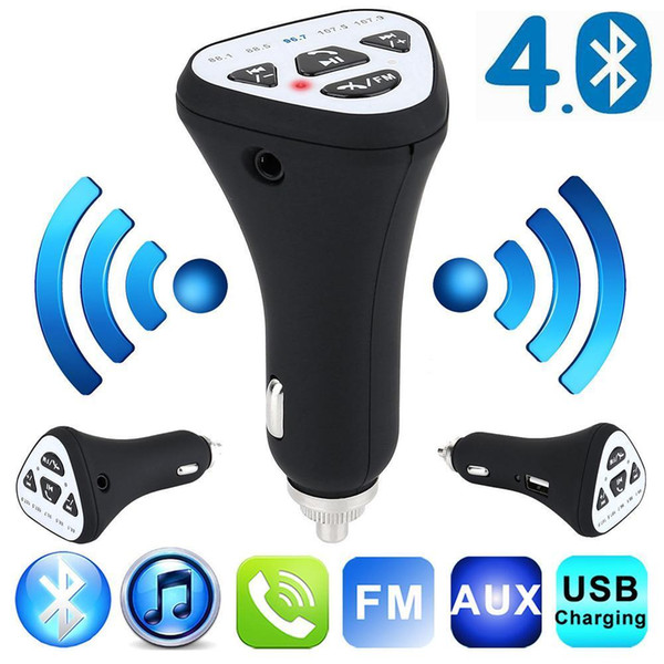 2018 Bluetooth Wireless 4.1 Car AUX Stereo Audio Receiver FM Adapter USB Charger GA Free Shipping