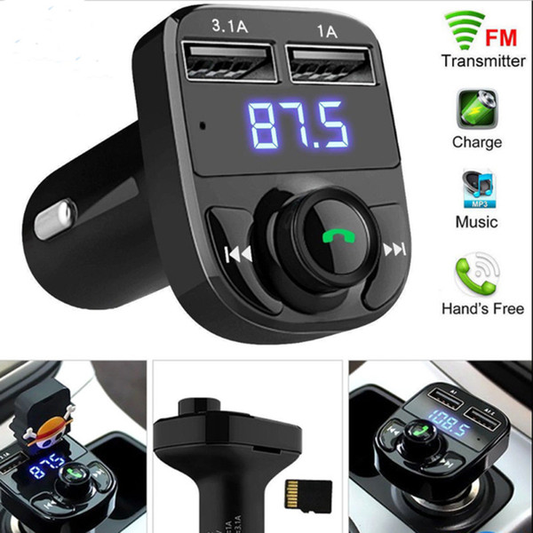 Wireless Bluetooth Hands free Car Kit FM Transmitter MP3 Player Dual USB Charger