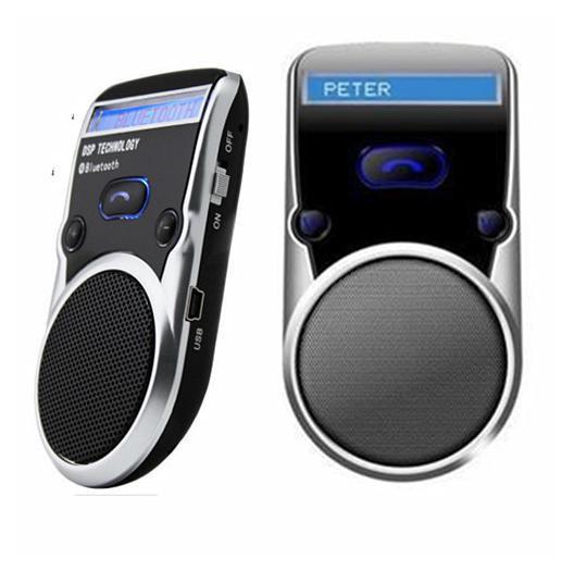 Solar Powered Bluetooth Car Kit Call Handsfree speakerphone Car Kit LCD Display