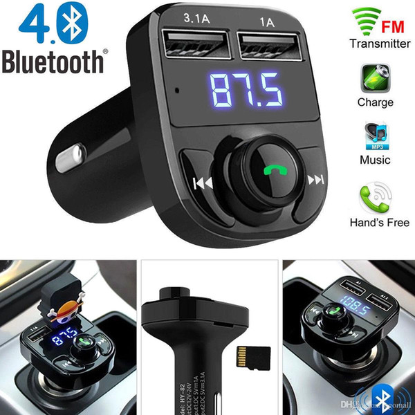 New Arrival FM Transmitter Aux Modulator Bluetooth Handsfree Car Kit Car Audio MP3 Player with 3.1A Quick Charge Dual USB Car Charger