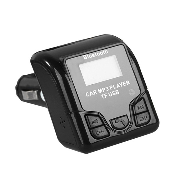 QSS-50 Universal Bluetooth Handsfree Wireless Car MP3 Audio Player FM Modulator with USB Charger LCD Display for Phones