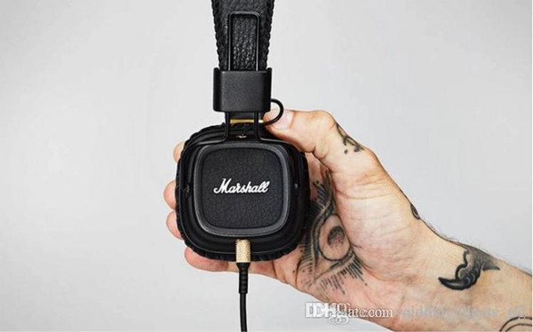 Marshall 2 headphones With Mic Deep Bass DJ Hi-Fi Headphone 3.55MM wired headset fashion headset car 003