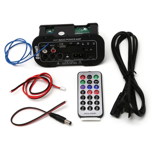 Car-styling 25W Car Bluetooth Subwoofer Hi-Fi Bass Board Audio TF USB 220V/12V/24V dropshipping