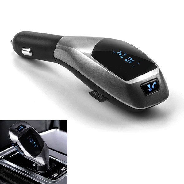 Wireless Bluetooth X5 Car Music Player Handsfree Phone Call LCD Screen FM Radio Adapter USB Phone Charger CAU_30J