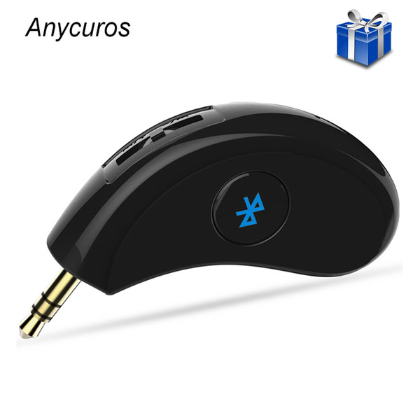 Anycuros Car Bluetooth Music Receiver Wireless Car Bluetooth Audio Adapter Receiver Handsfree Calling 3.5mm Kits