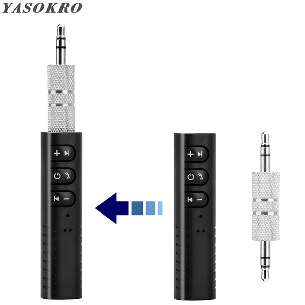 YASOKRO Car Bluetooth AUX 3.5mm Jack Bluetooth Receiver Handsfree Call Adapter Car Transmitter Auto Music Receivers